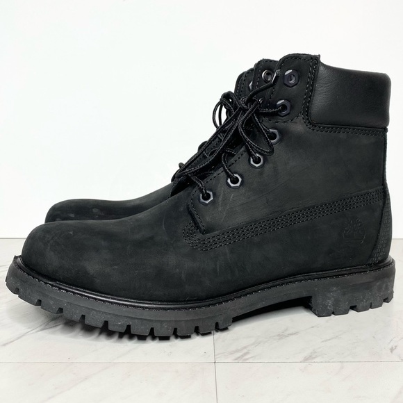 Timberland Black Nubuck Lace Up Boot 9M - Picture 1 of 14